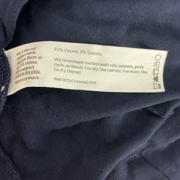 Eileen Fisher Navy Sleeveless Tank Dress Size M - Picture 7 of 7